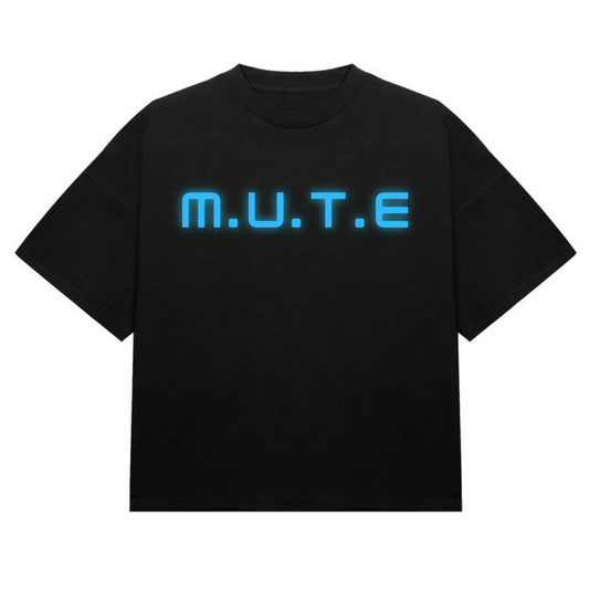 M.U.T.E Neon Blue | Oversized T-Shirt